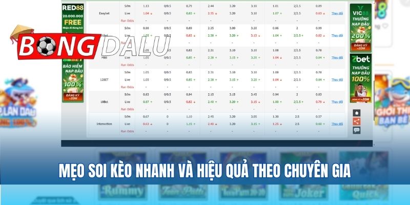 Mẹo soi kèo nhanh và hiệu quả theo chuyên gia